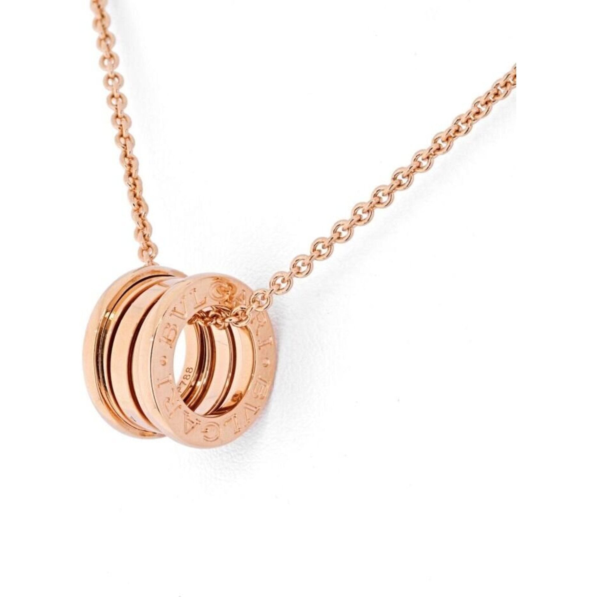 Bvlgari b zero1 necklace rose online gold