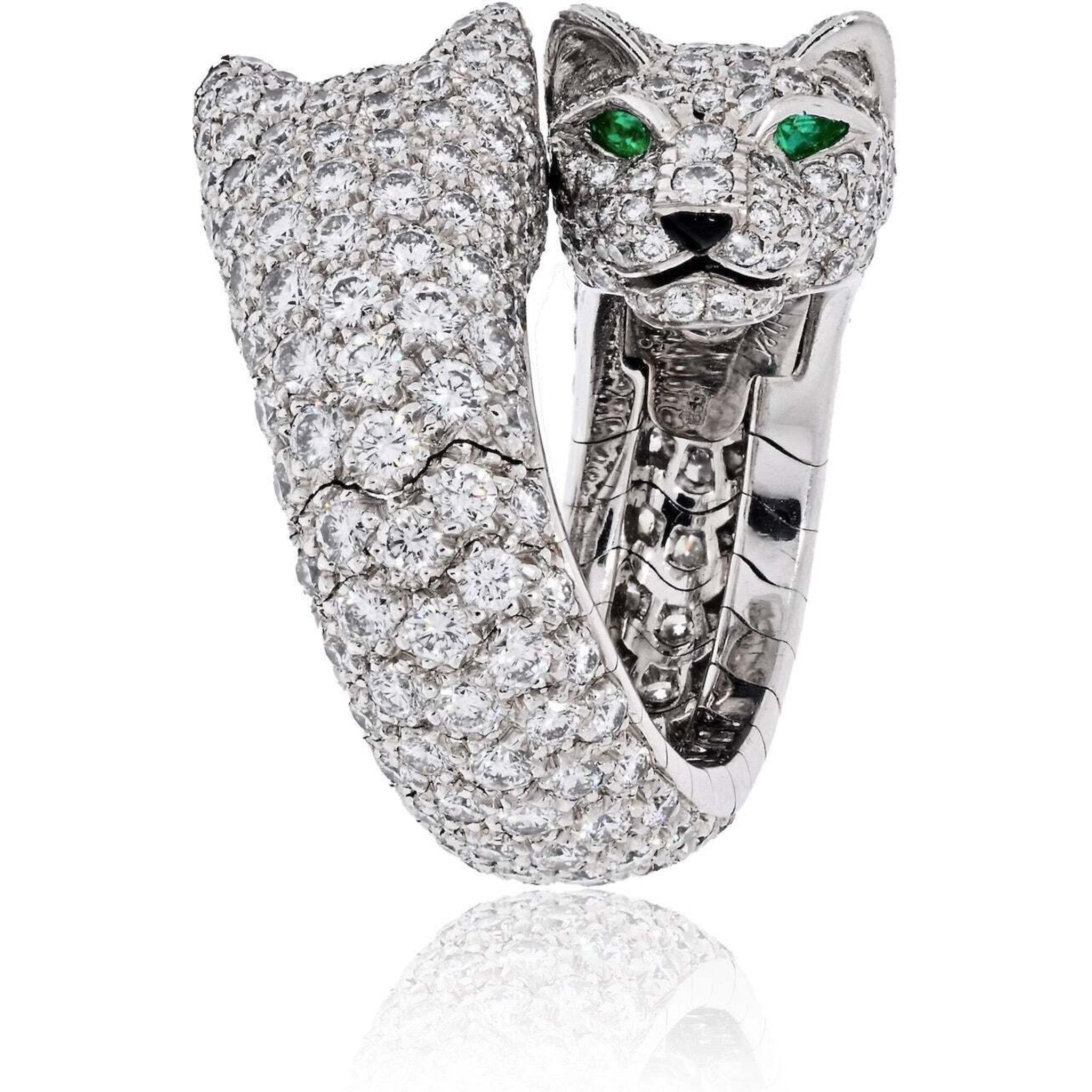 A Gorgeous Cartier Panthere Gemstone and Diamond Ring