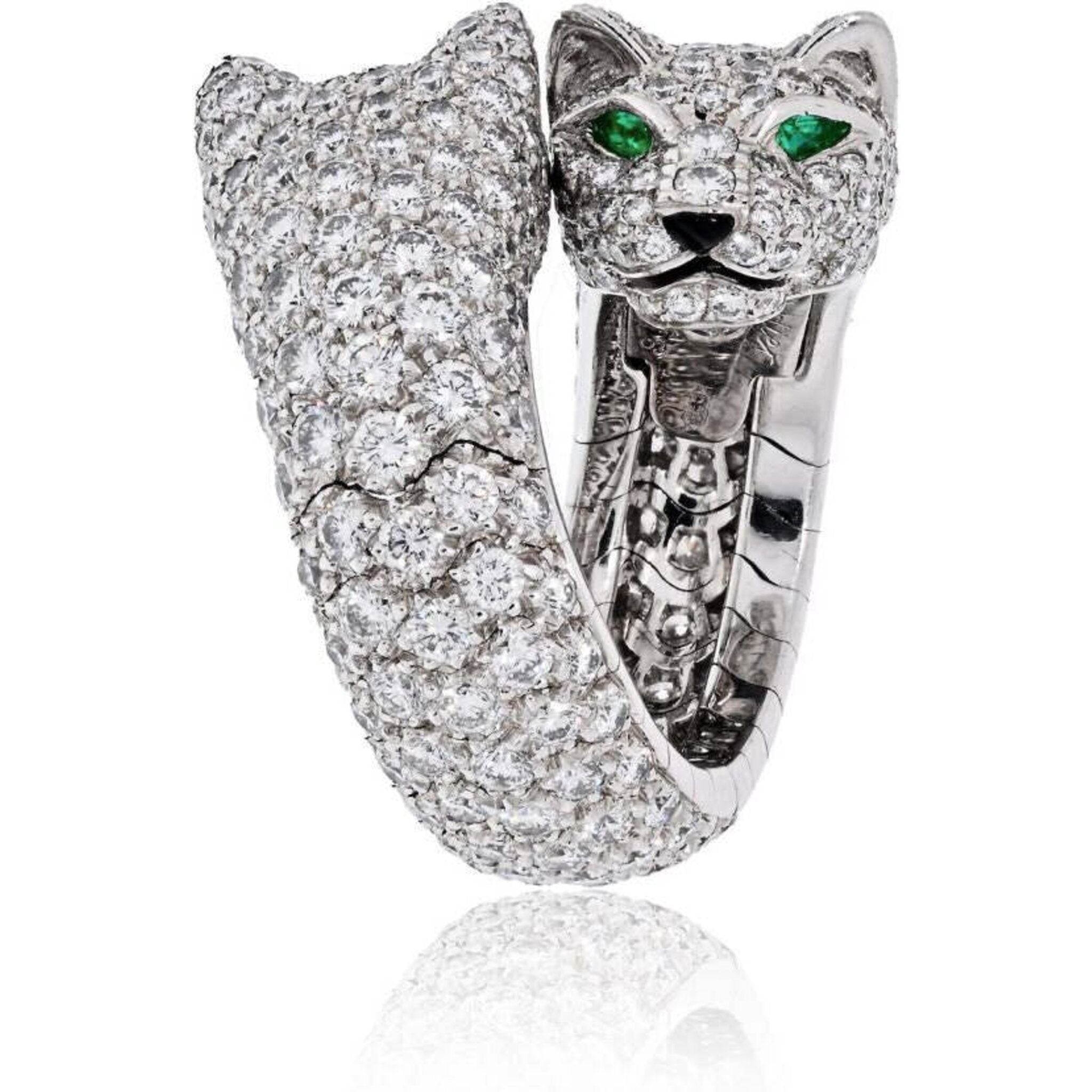 Cartier panther diamond discount ring