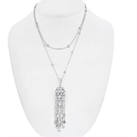 Cartier - 18K White Gold L'egers Diamants Spotlight Necklace