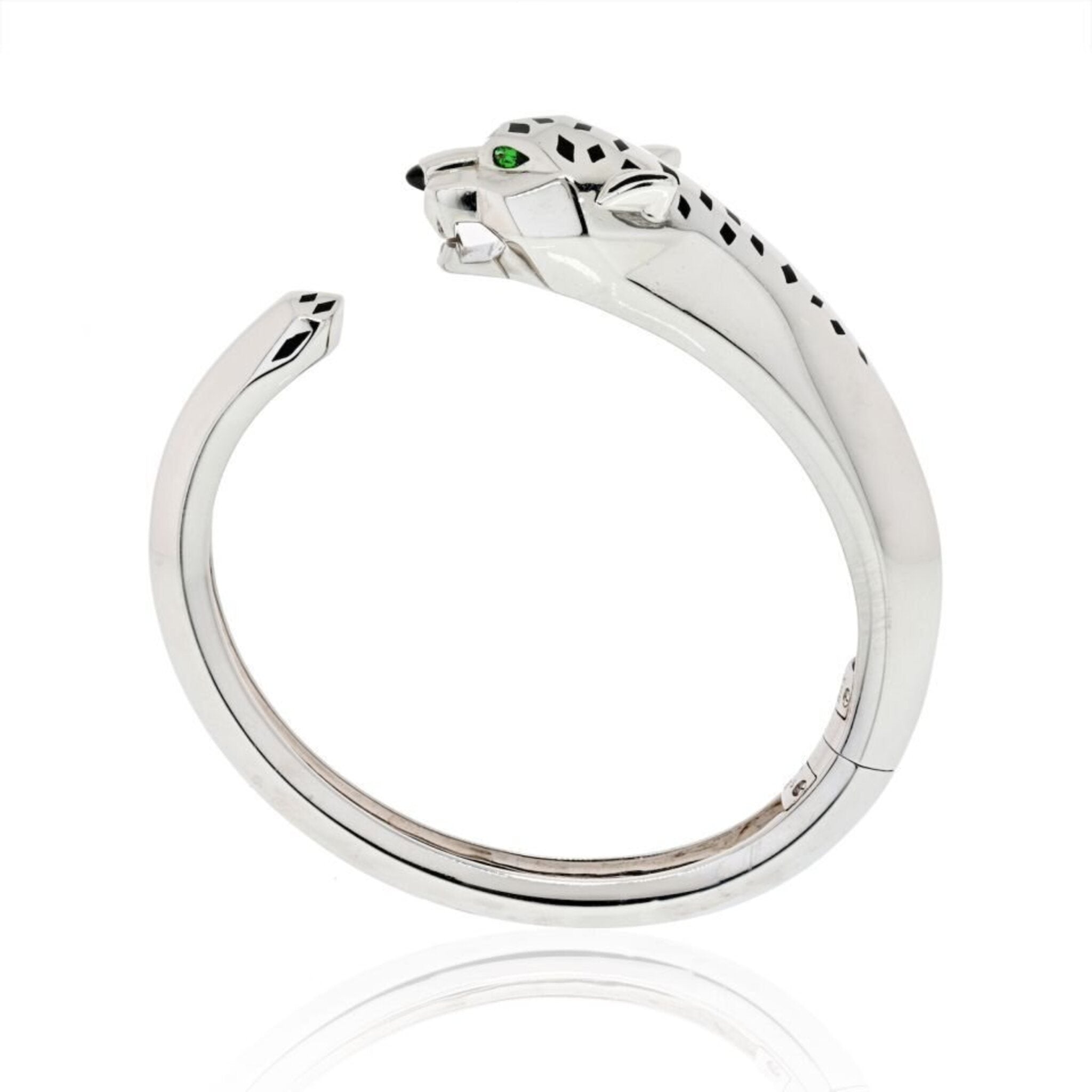 CRN6721017 - Panthère de Cartier bracelet - White gold, emeralds, onyx,  diamonds - Cartier