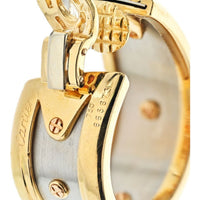 Cartier - 18K Yellow Gold Diamond Elephant Hoop Earrings