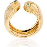 Cartier - 18K Yellow Gold Falcon Head Anoubois Ring