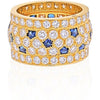 Cartier - 18K Yellow Gold Nigeria Diamond Sapphire Ring