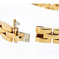 Cartier - 18K Yellow Gold Panthere Diamond Triplerow Bracelet
