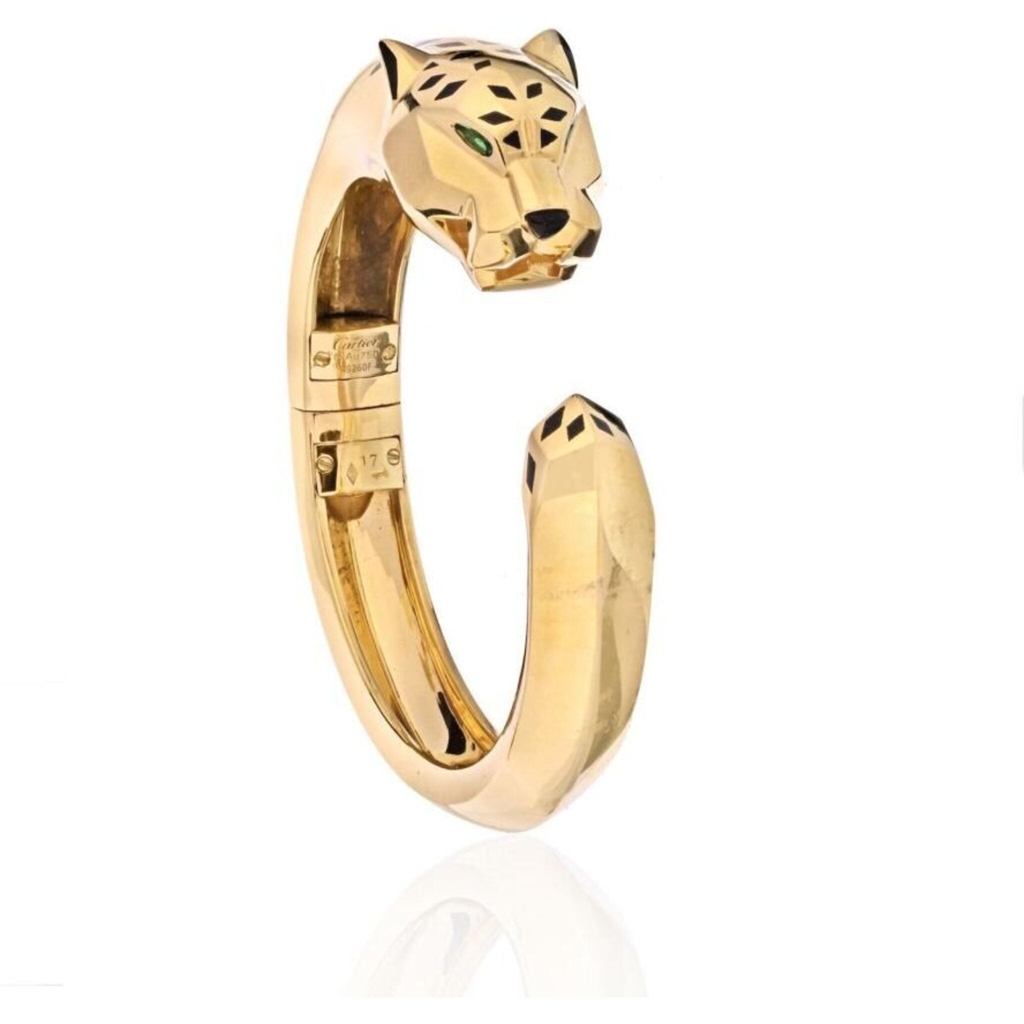 Authentic Panthere de Cartier Panther Tsavorite Bracelet