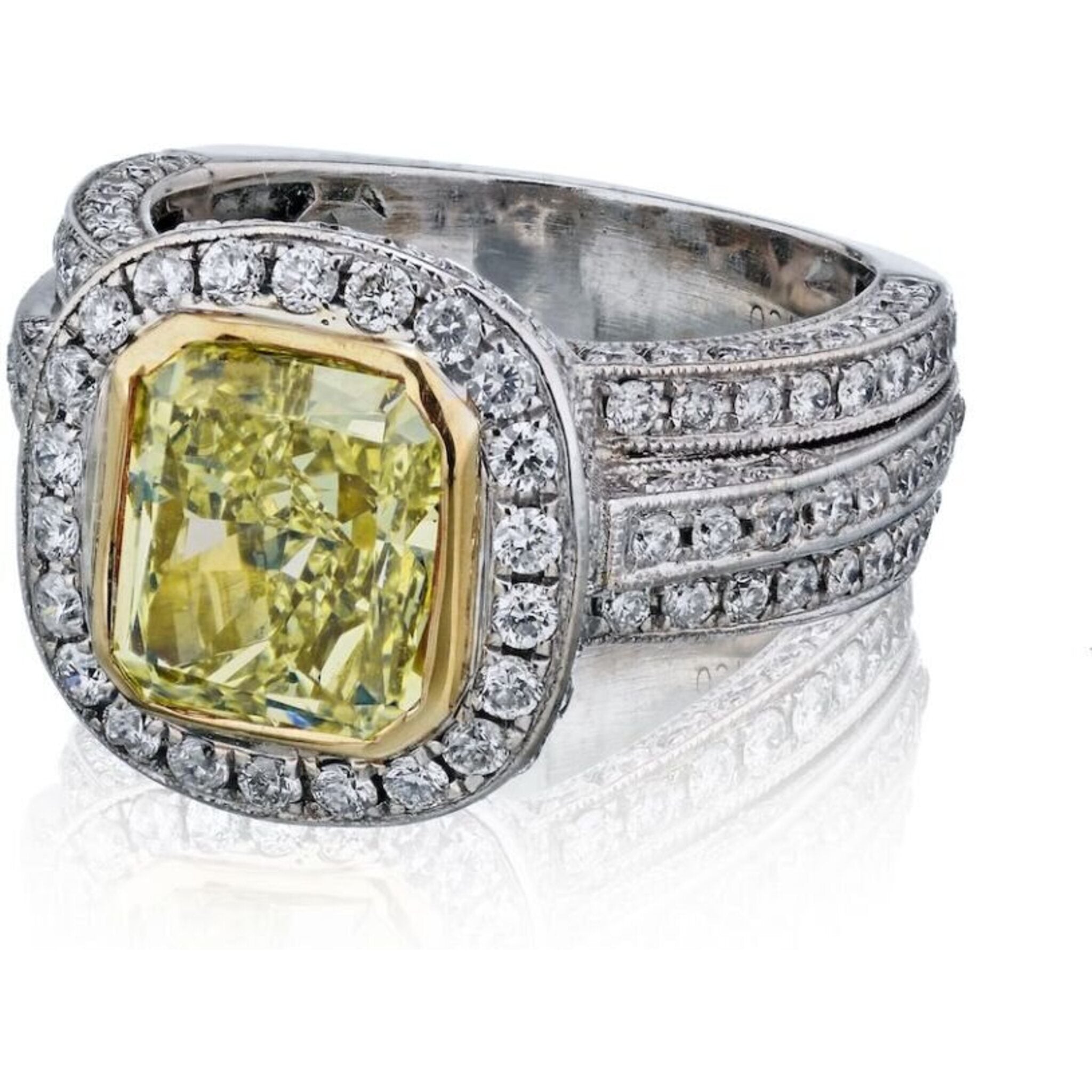 Cartier canary store diamond ring