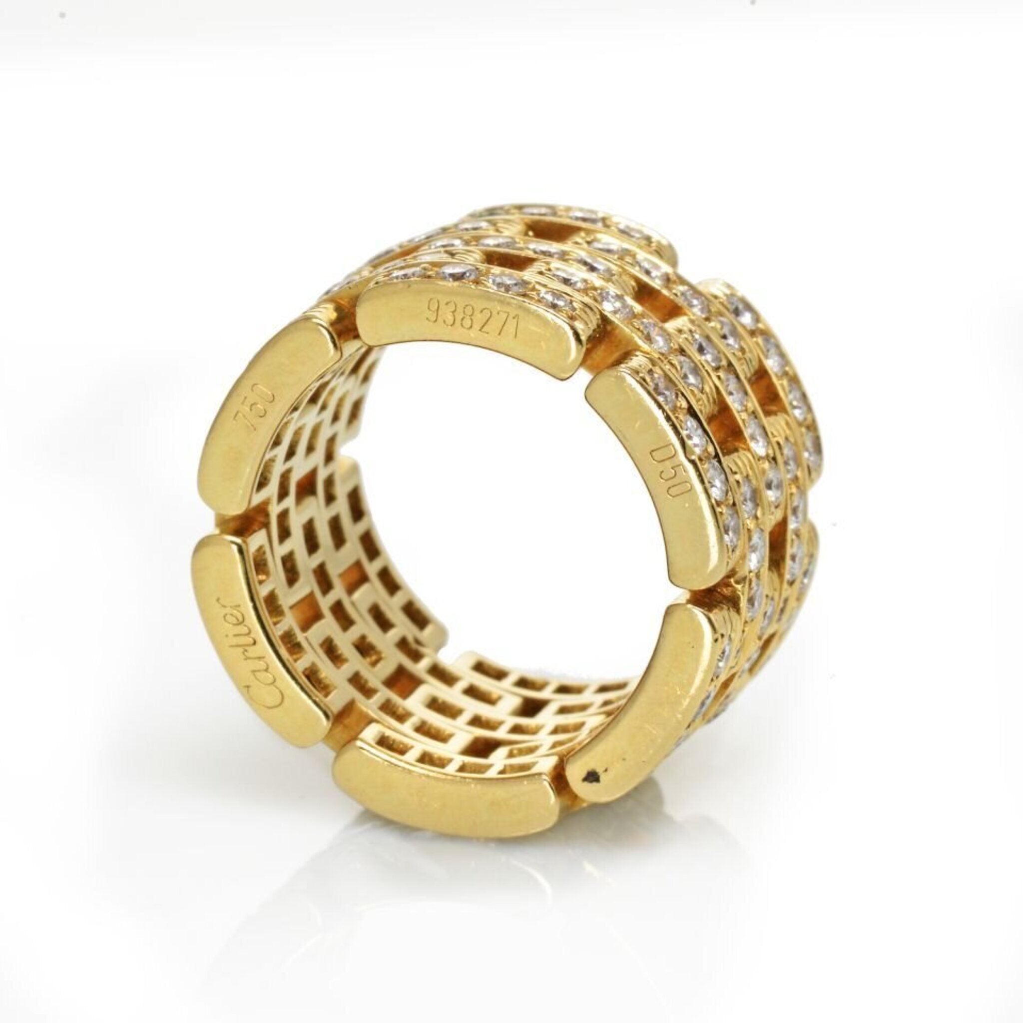 Cartier Maillon 18K Yellow Gold 2.60 Carat Diamond Ring