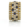 Cartier - Nigeria 18K Yellow Gold Sapphire And Diamond Ring