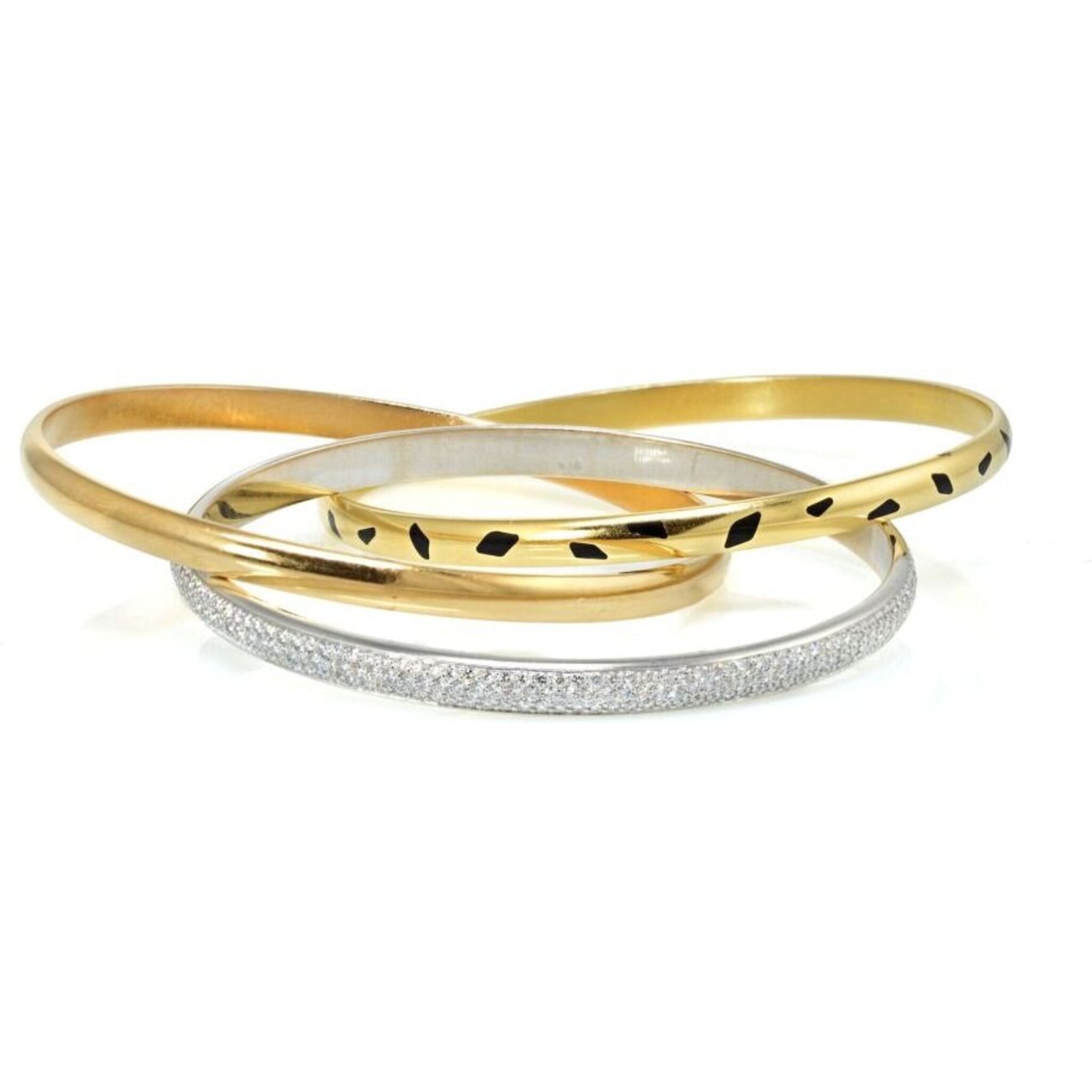 Trinity yellow gold bracelet