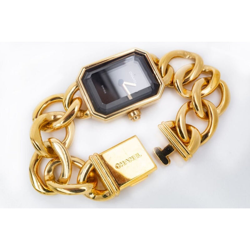 Chanel - Premier 18K Yellow Gold 1987 Black Dial Watch