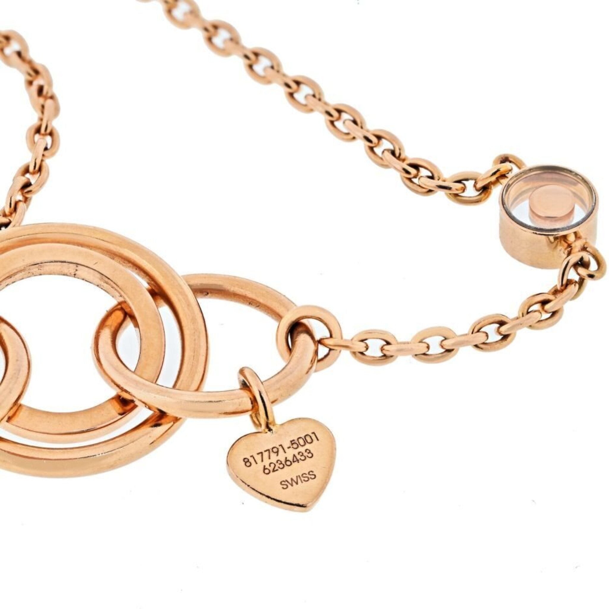 Chopard Happy Diamond Necklace/Pendant K18Pg Pink Gold | Chairish