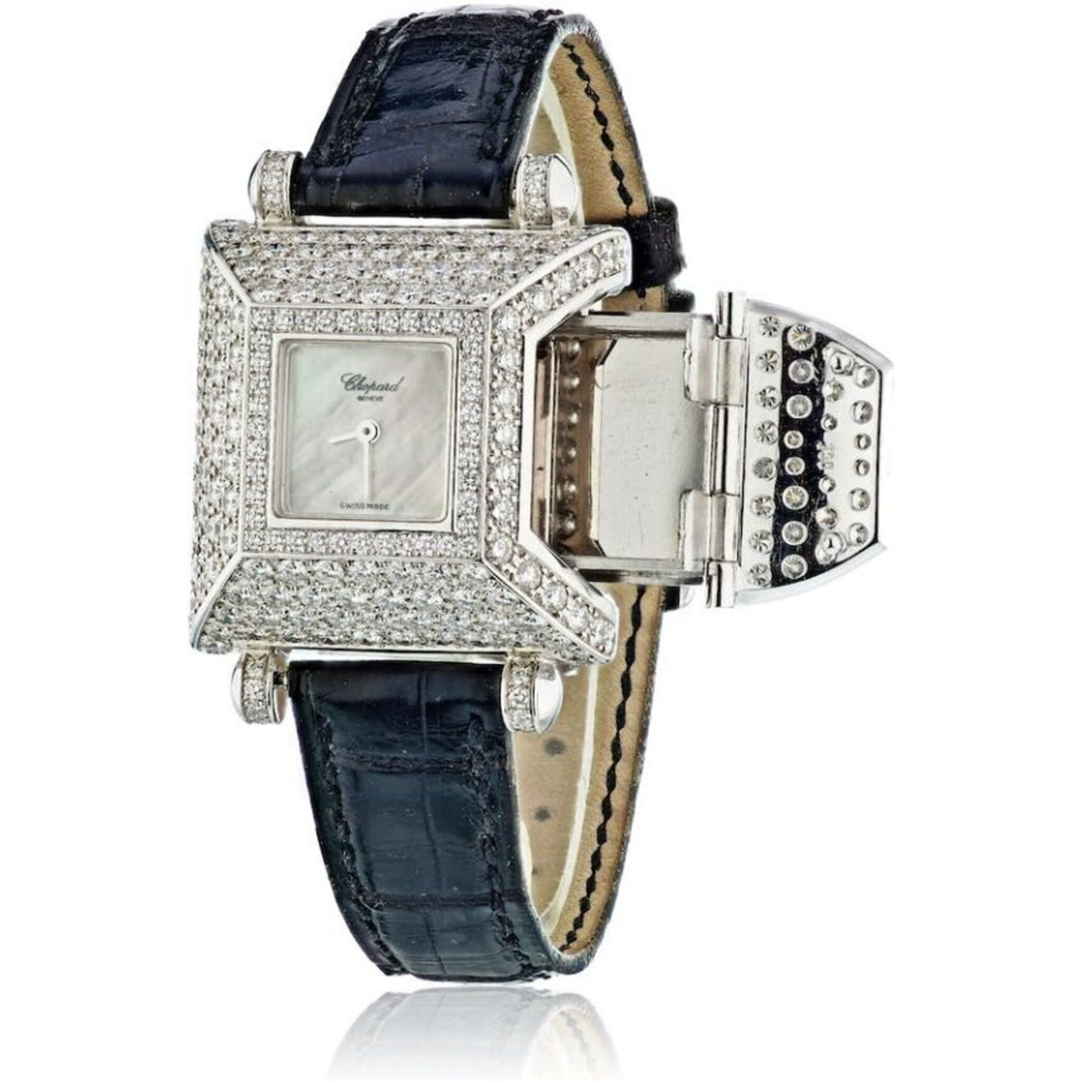 Chopard - 18K White Gold Classique Femme Secret Compartment Diamond Watch
