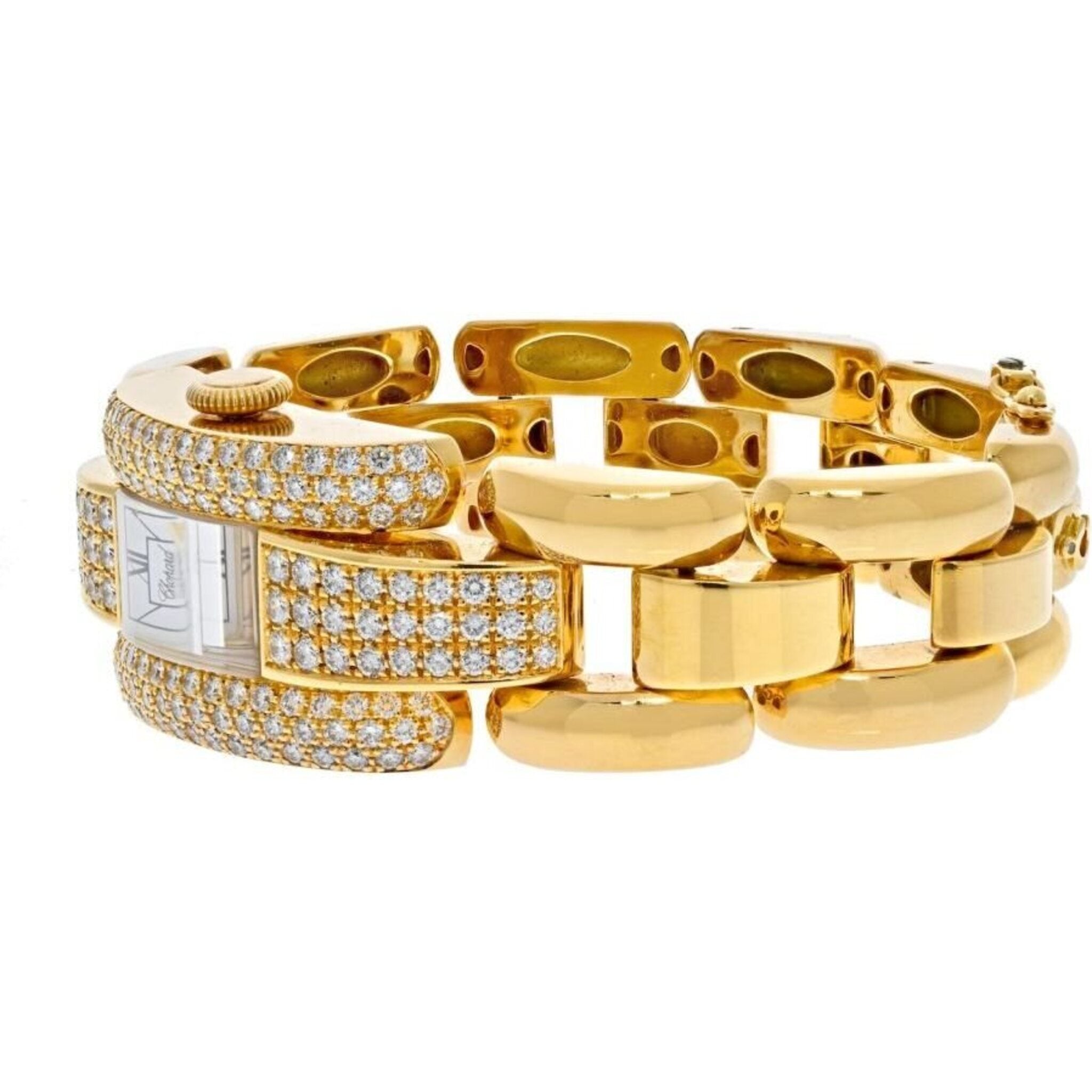 Chopard - 18K Yellow Gold La Strada Diamond Ladies Watch