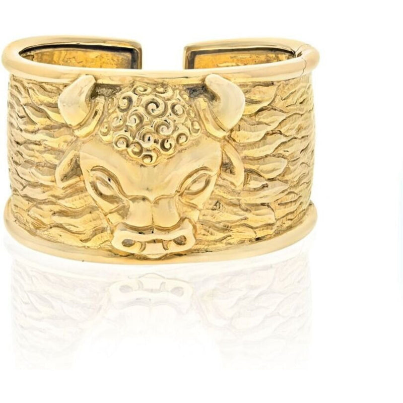 Bracele Hinged - Bull Yellow Taurus 1979 Cuff Wide David Gold Robinson\'s 18K Jewelers Webb –