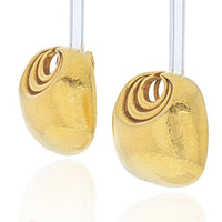 David Webb - 18K Yellow Gold Crescent Earrings