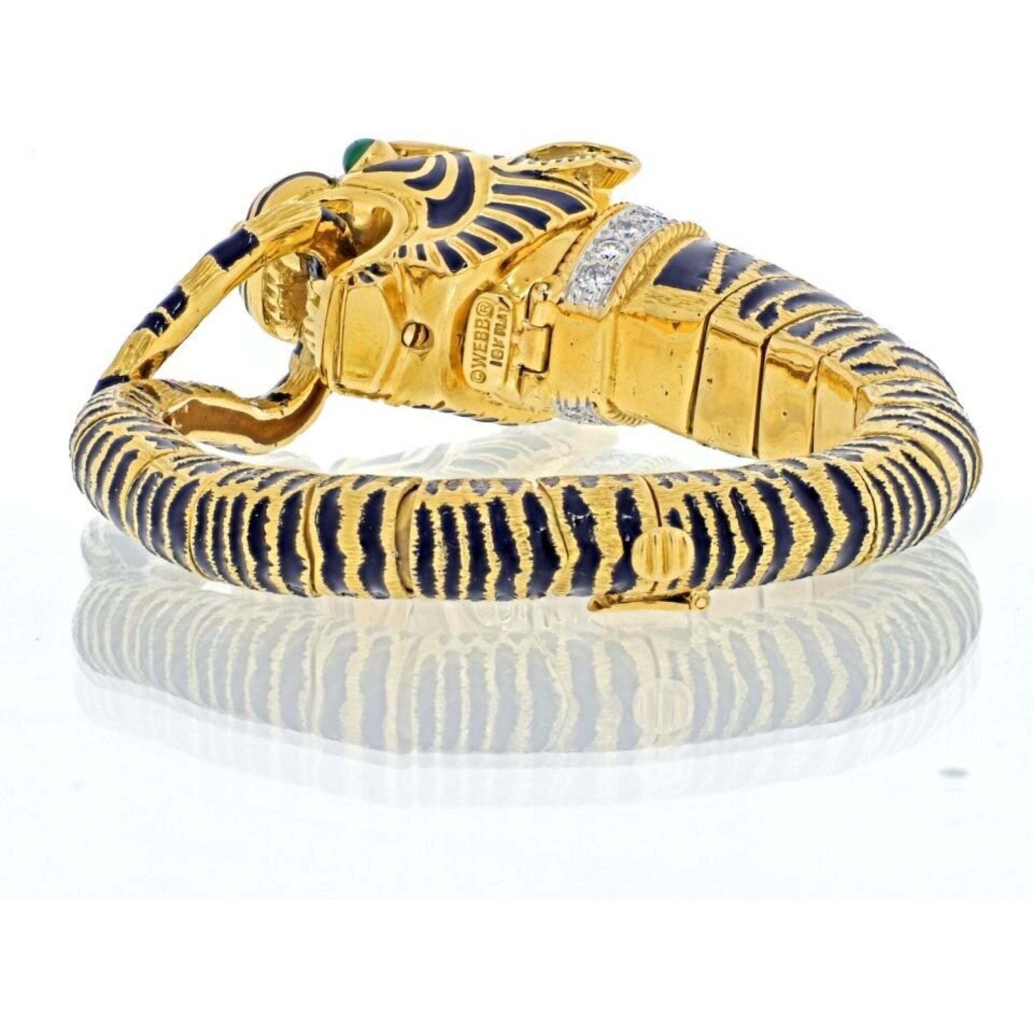 999 Pure Gold Tiger Head Bracelet | SK Jewellery