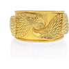 David Webb - 18K Yellow Gold Double Head Eagle Cuff Bracelet