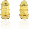 David Webb - 18K Yellow Gold Large Shrimp Hoop Earrings