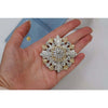 David Webb - Platinum & 18K White Gold 40.00 Carat Old Cut Diamond Brooch