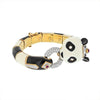 David Webb - Platinum & 18K Yellow Gold Black And White Enamel Panda Bracelet