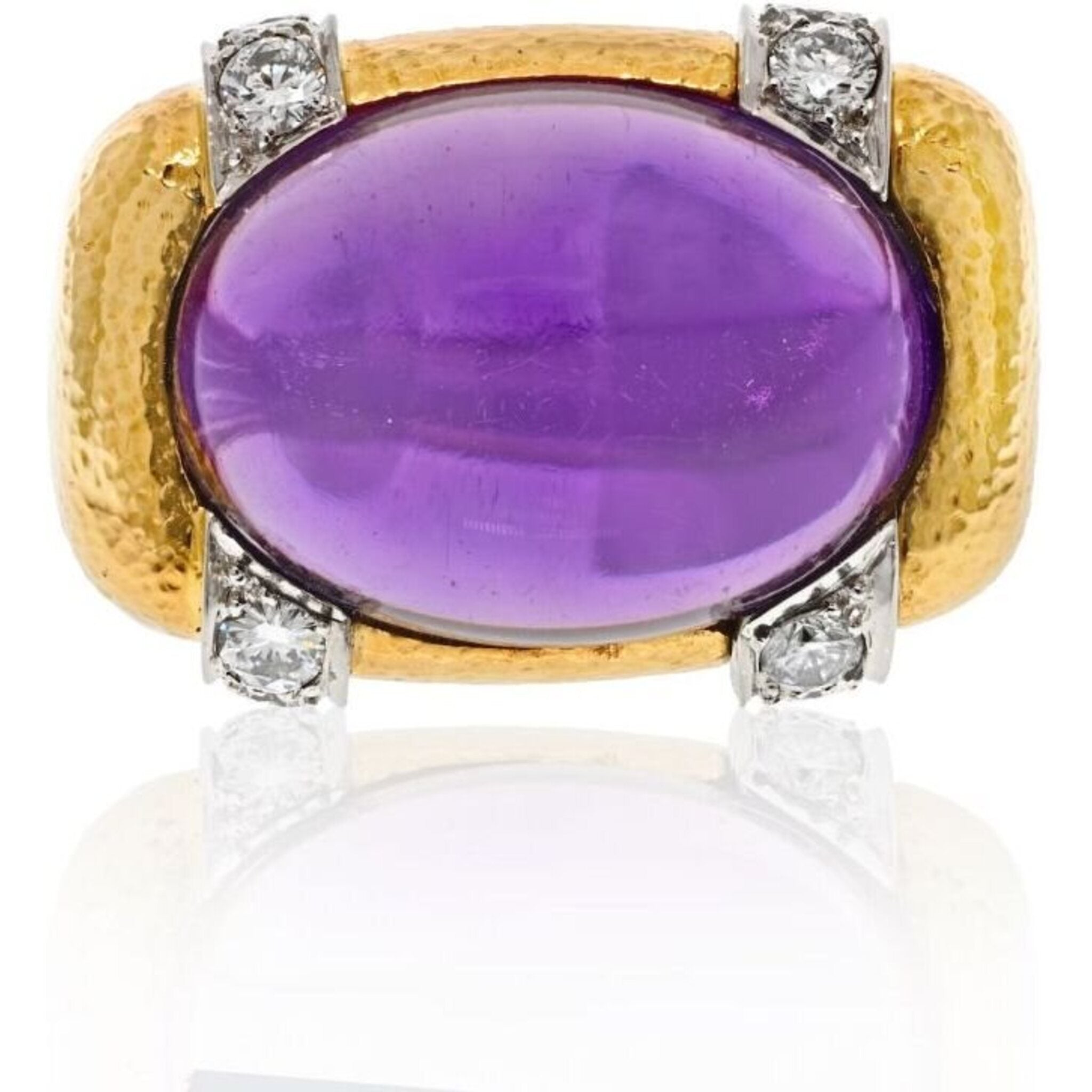 Cabochon on sale amethyst ring