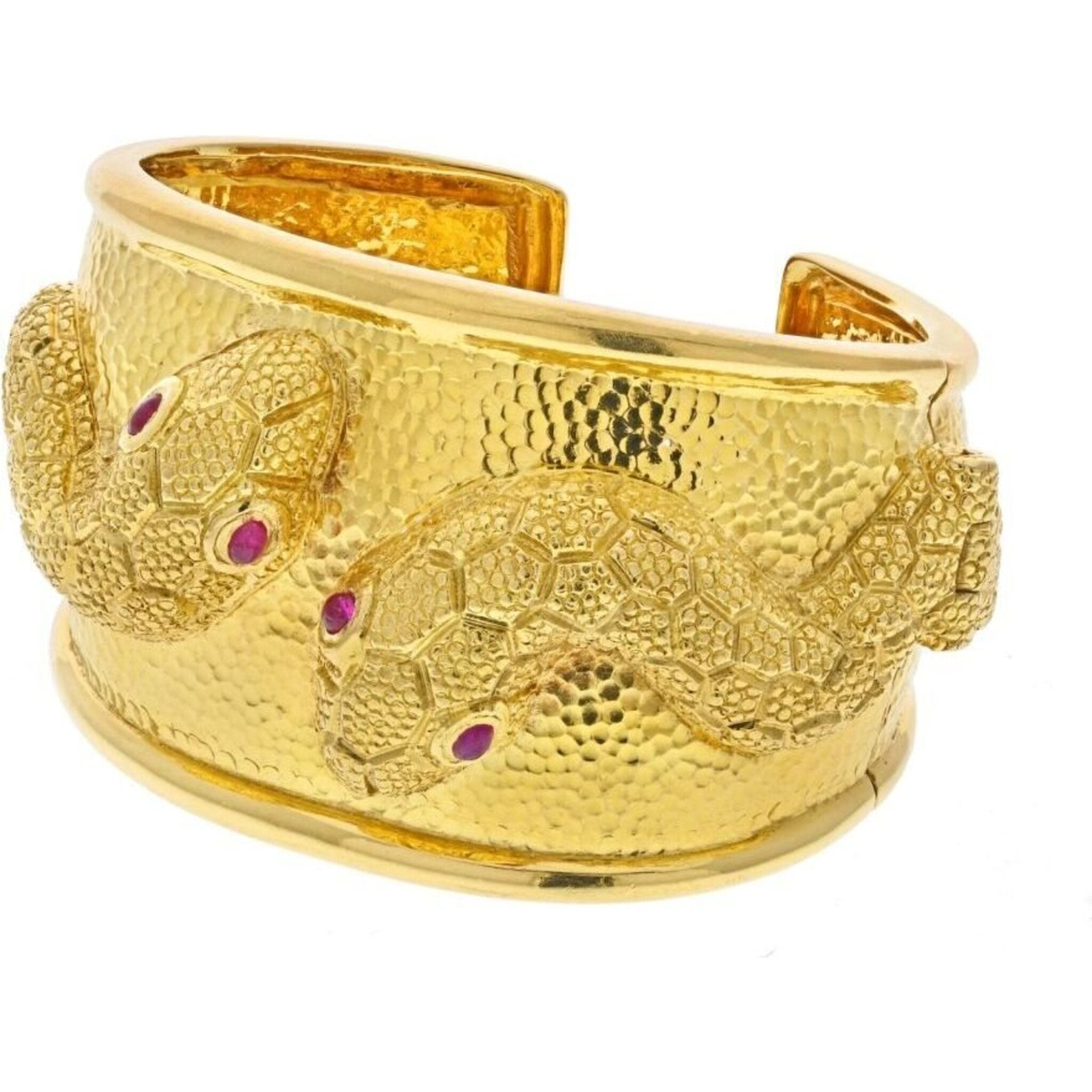 Brass Double Snake Men Bracelet Jewelry Gift