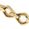 David Webb - Platinum & 18K Yellow Gold Hammered Link Twist Chain Necklace