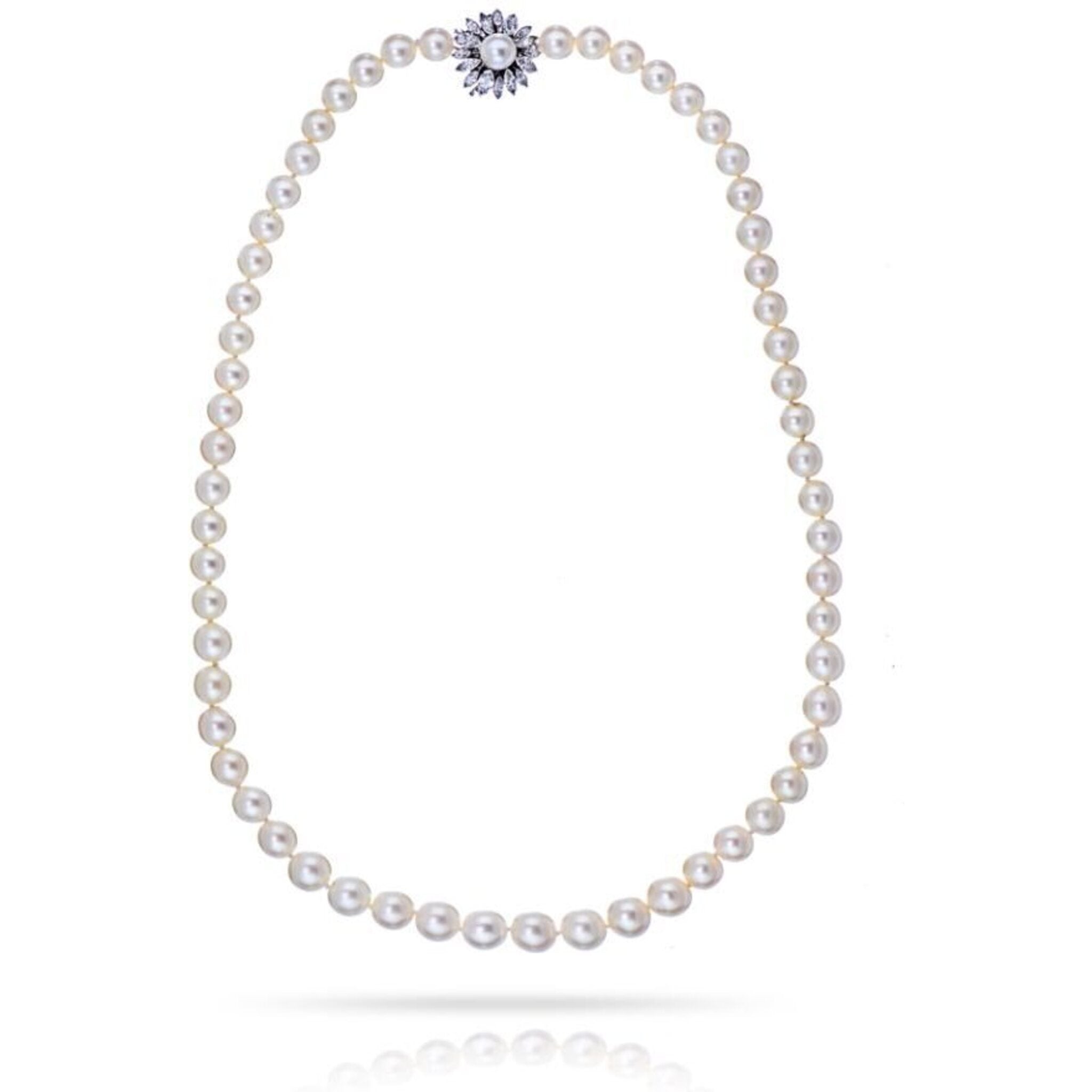 Three-strand pearl necklace – Maison Mohs