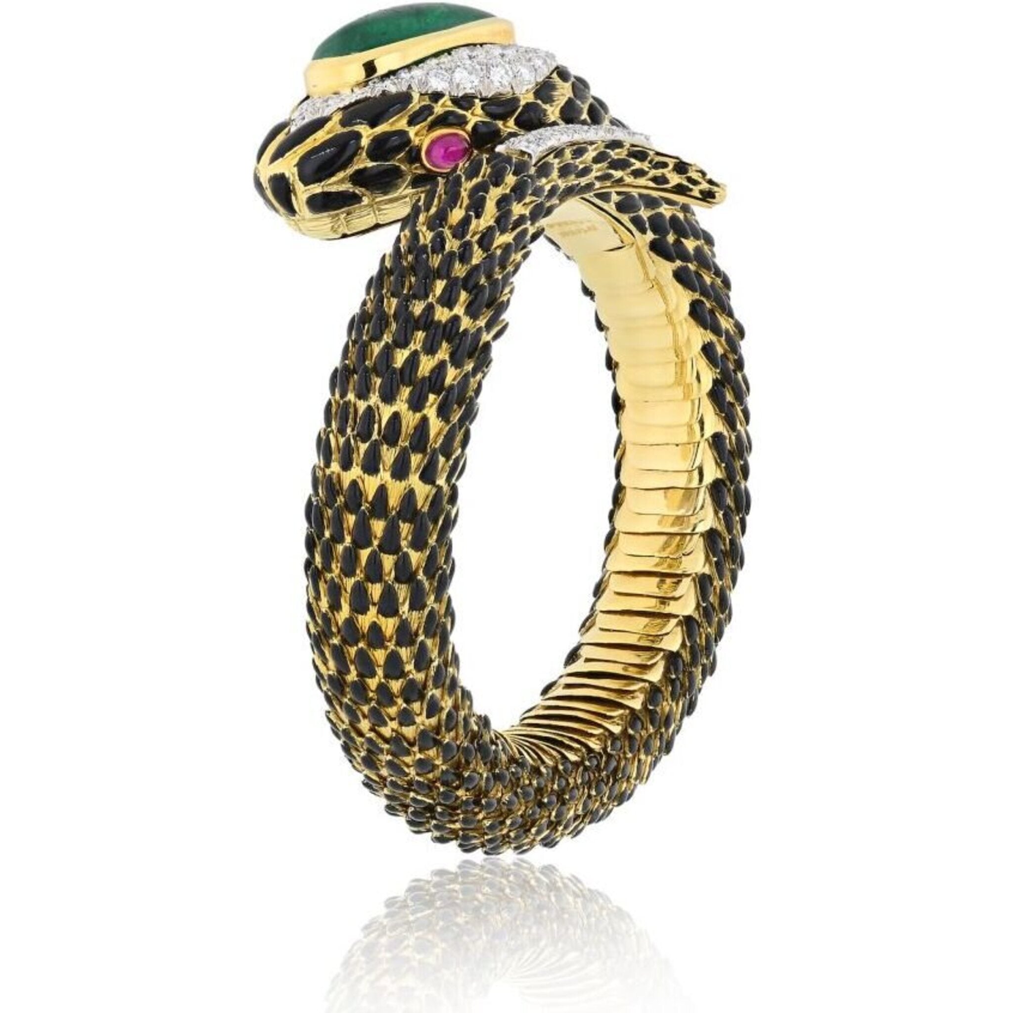 Gold Snake Cuff Bracelet – SAV JEWELS