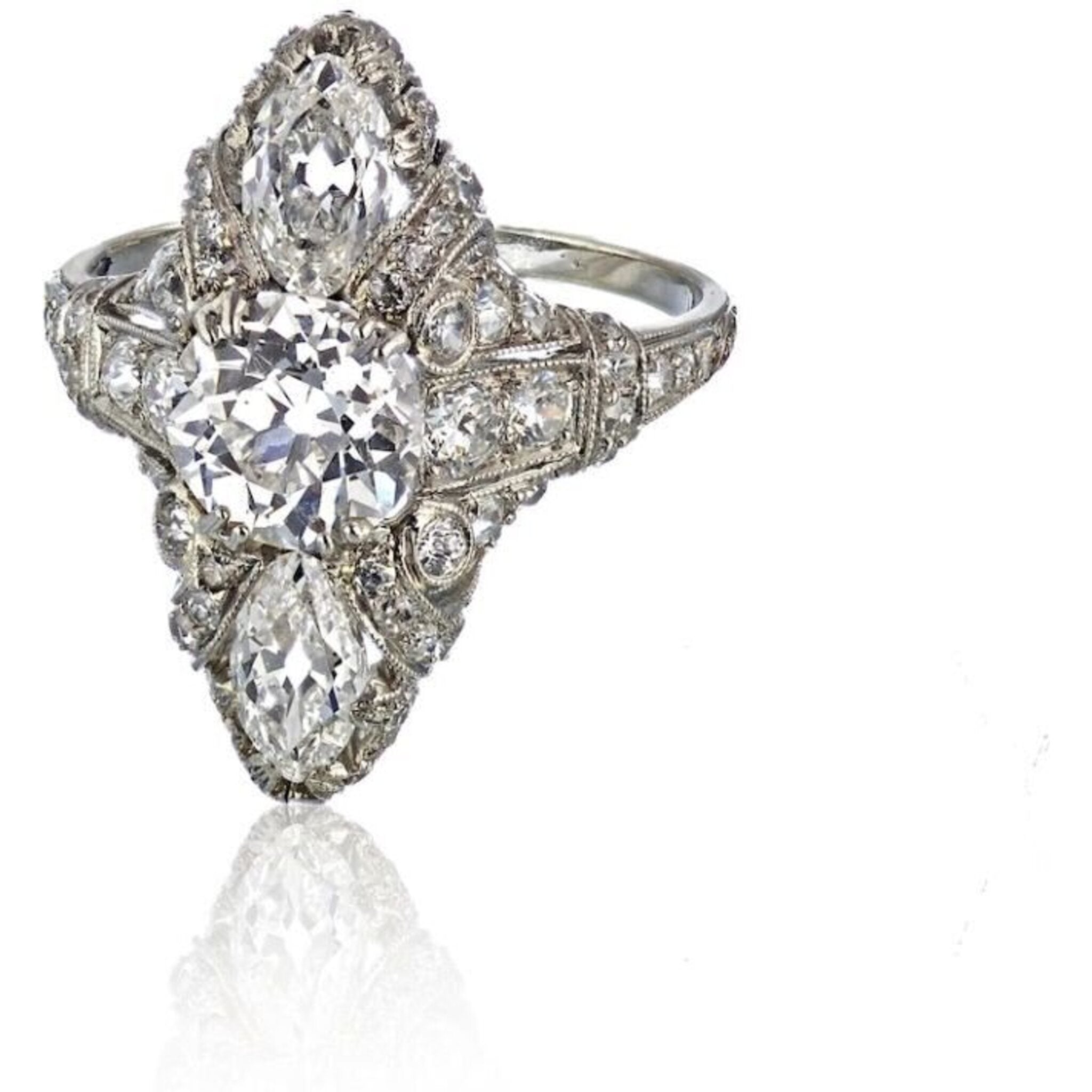 Edwardian solitaire engagement deals rings