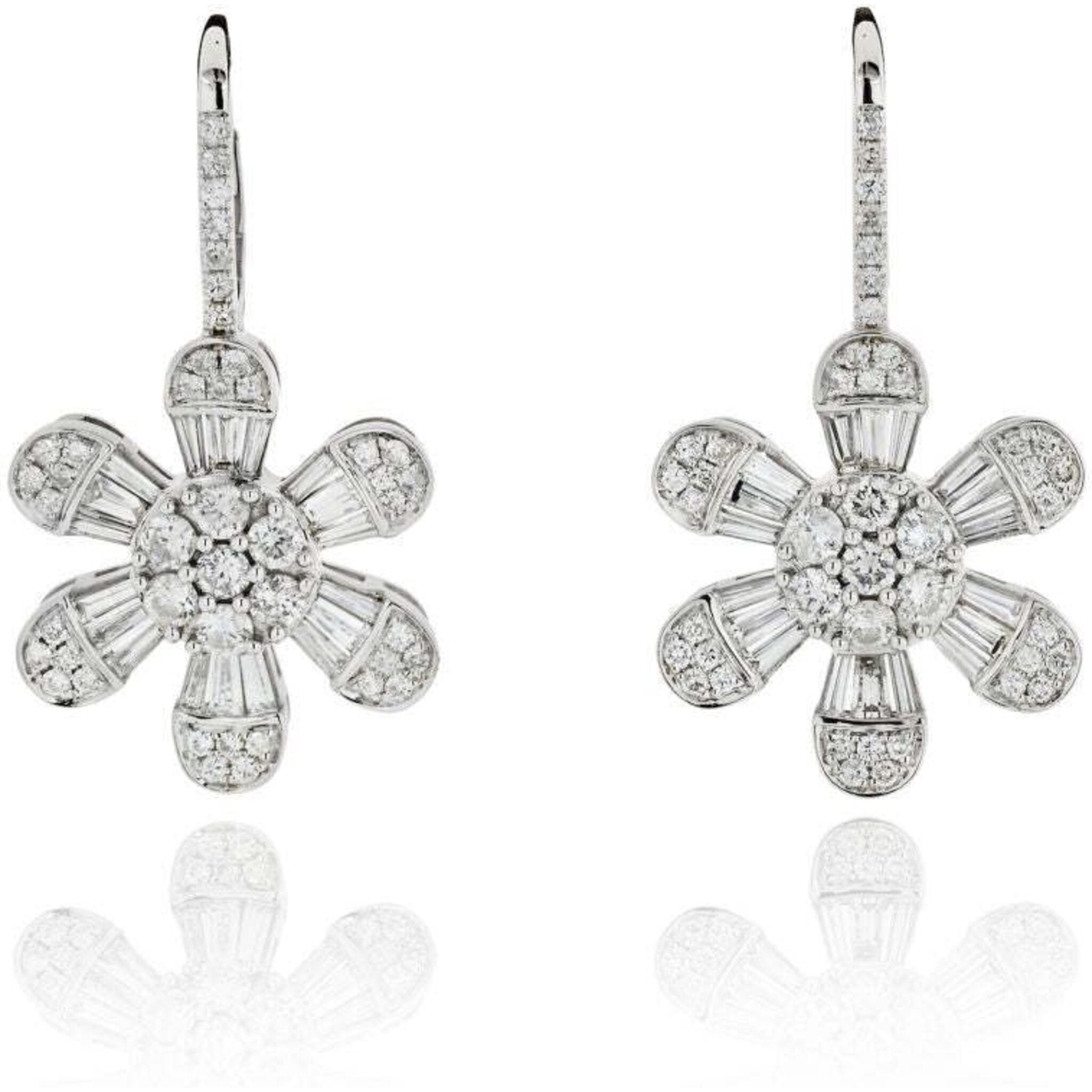 Fiorina Tulip Diamond Drop Earrings Jewellery India Online - CaratLane.com