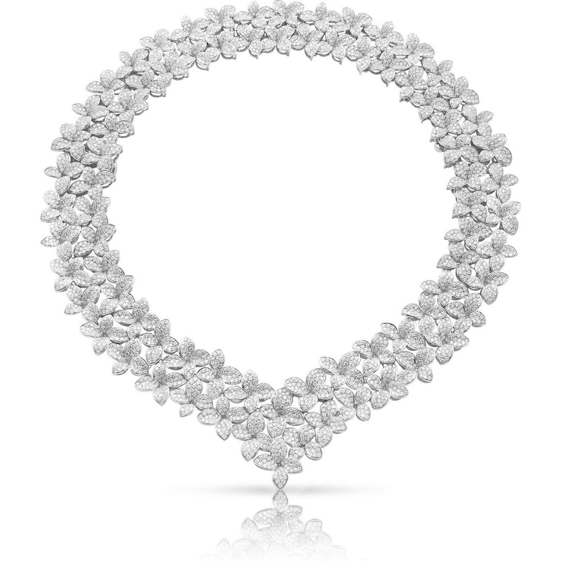 Pasquale Bruni  - Garden Goddess Necklace in 18k White Gold with White Diamonds