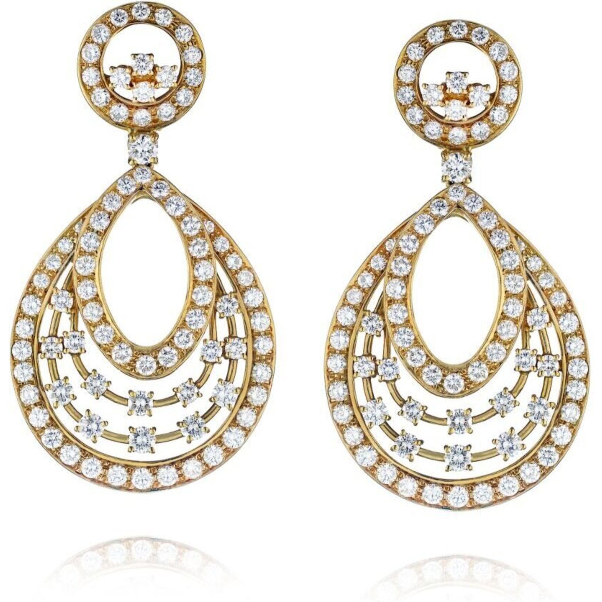 Linear Diamond Drop Earrings Jewellery India Online - CaratLane.com
