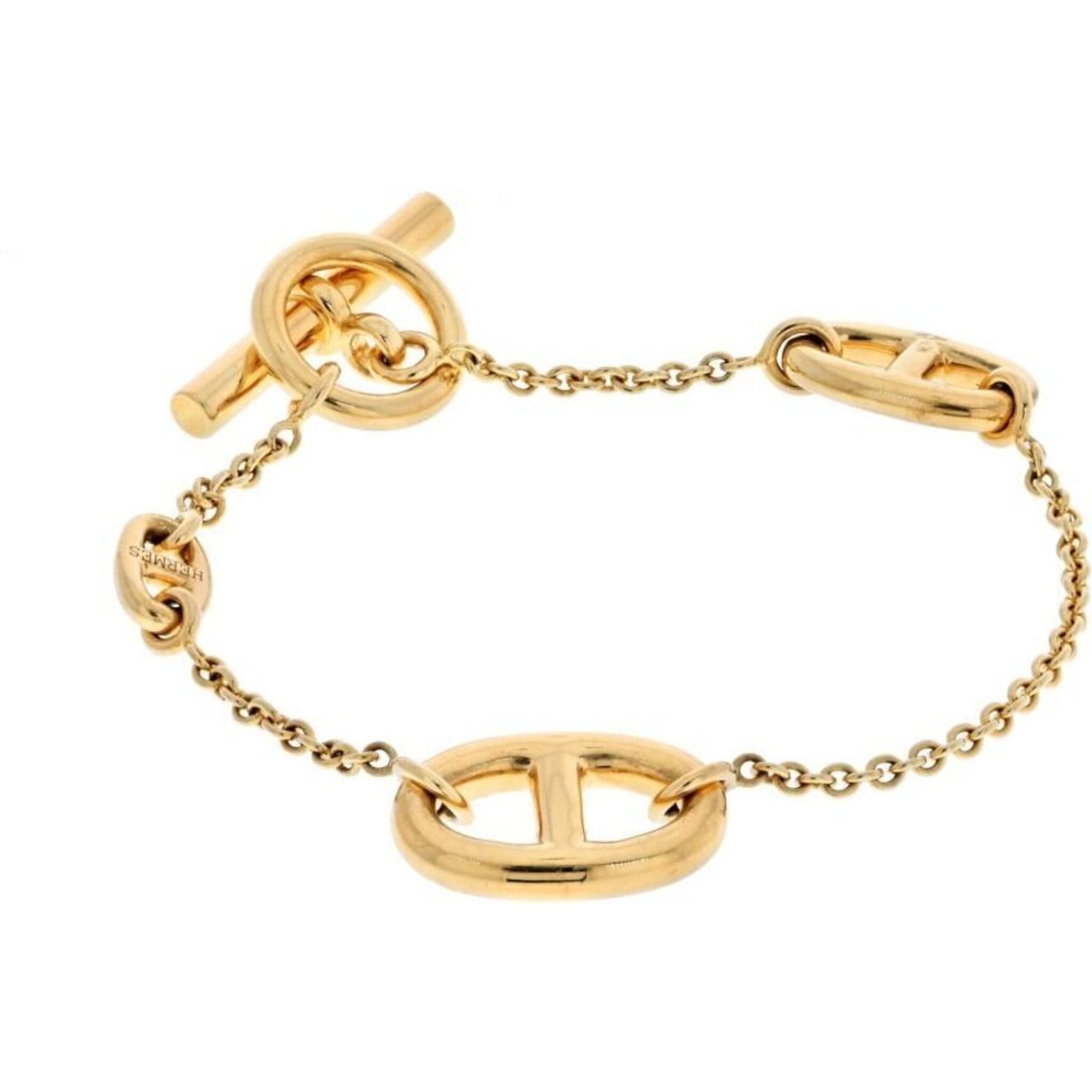 Hermes 18K Rose Gold Farandole Chain Bracelet