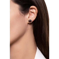 Pasquale Bruni  - Je T'Aime Stud Earrings in 18k Rose Gold with Red Garnet and Diamonds