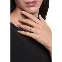 Pasquale Bruni  - Petit Garden Ring in 18k White Gold with Diamonds, Single Leaf
