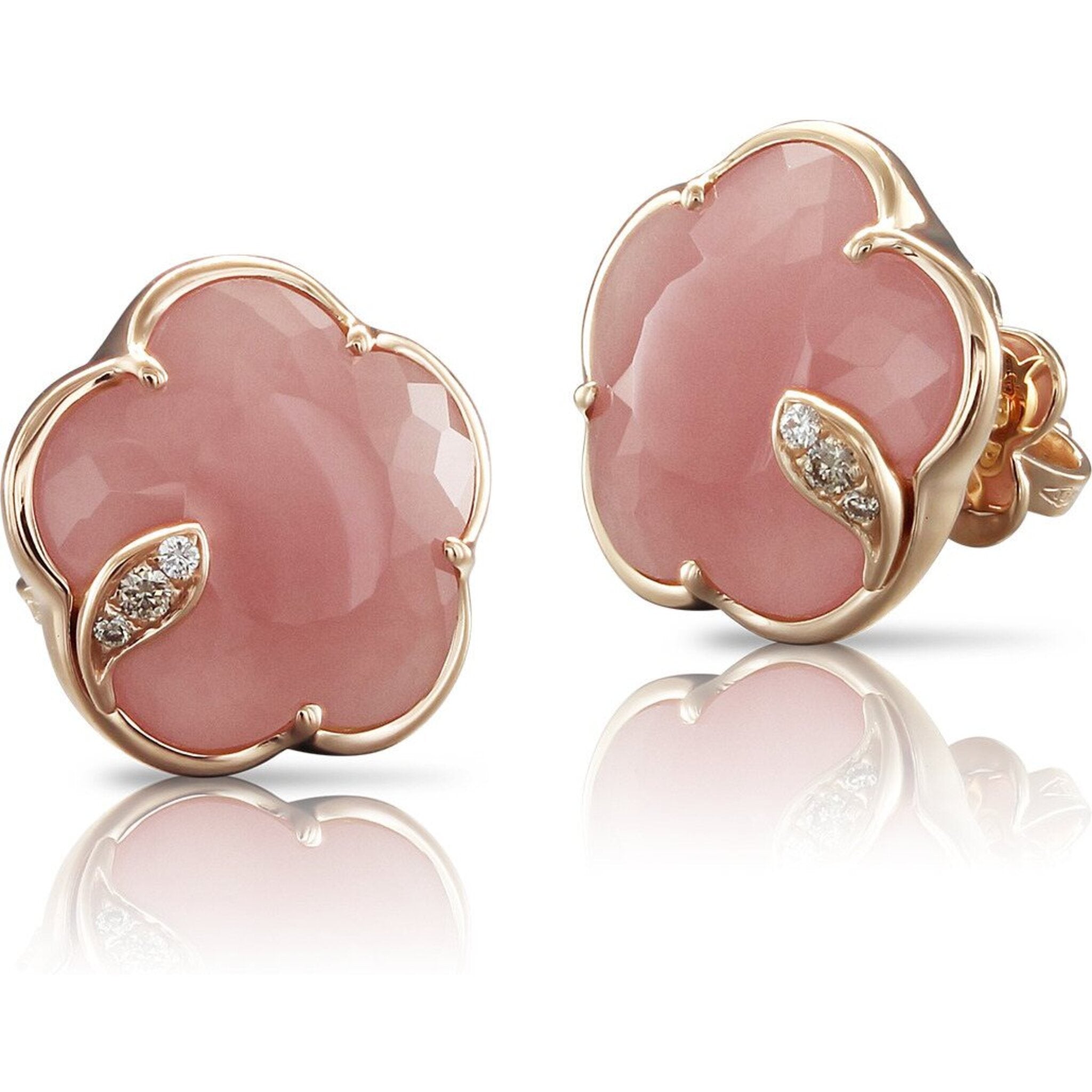 Pasquale Bruni 18kt Rose Gold Diamond Petit Joli Earrings - Pink