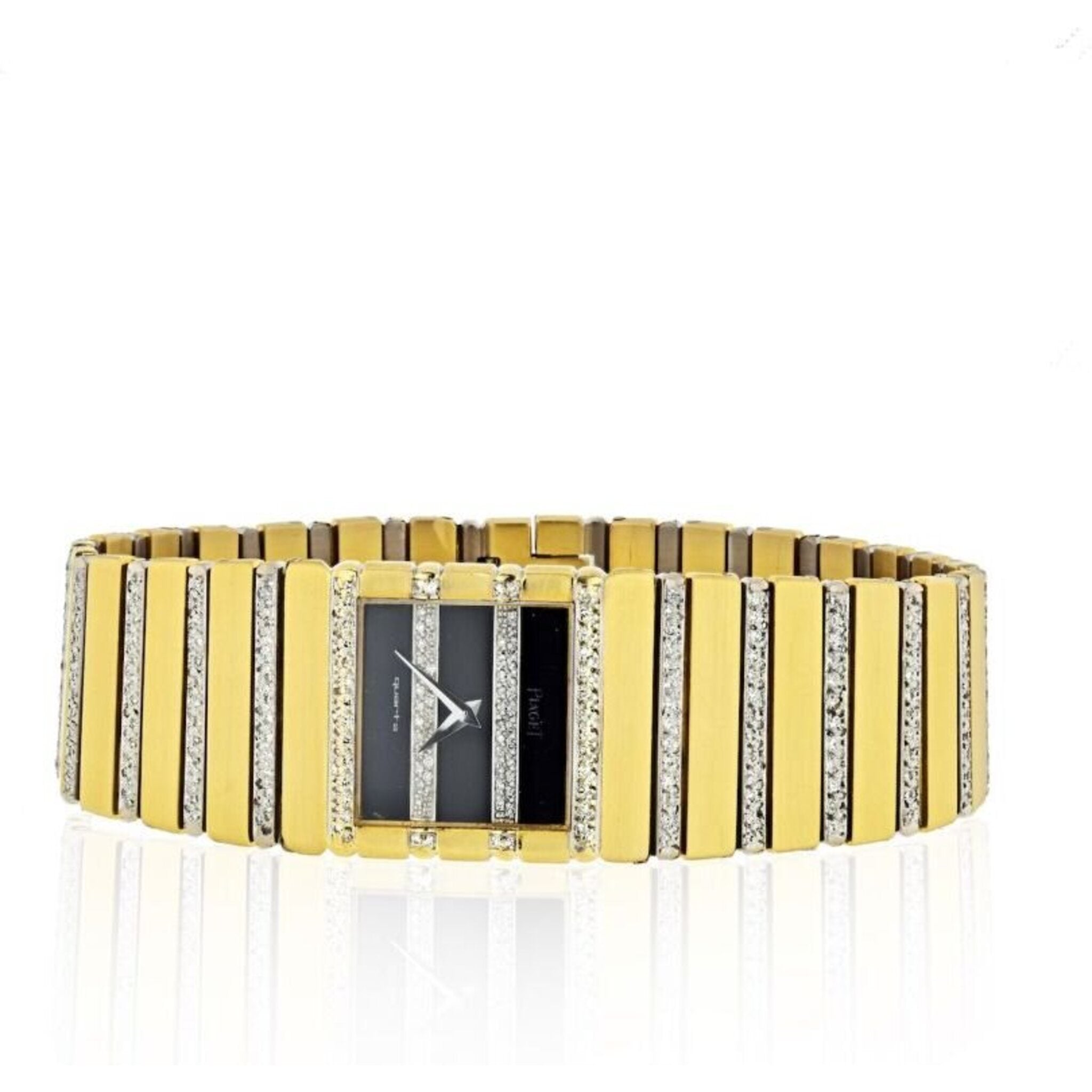 Piaget - 18K Yellow Gold Men's Diamond Polo 7131 C705 Watch