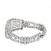 Platinum 12.00 Carat Art Deco Openwork Diamond Bracelet