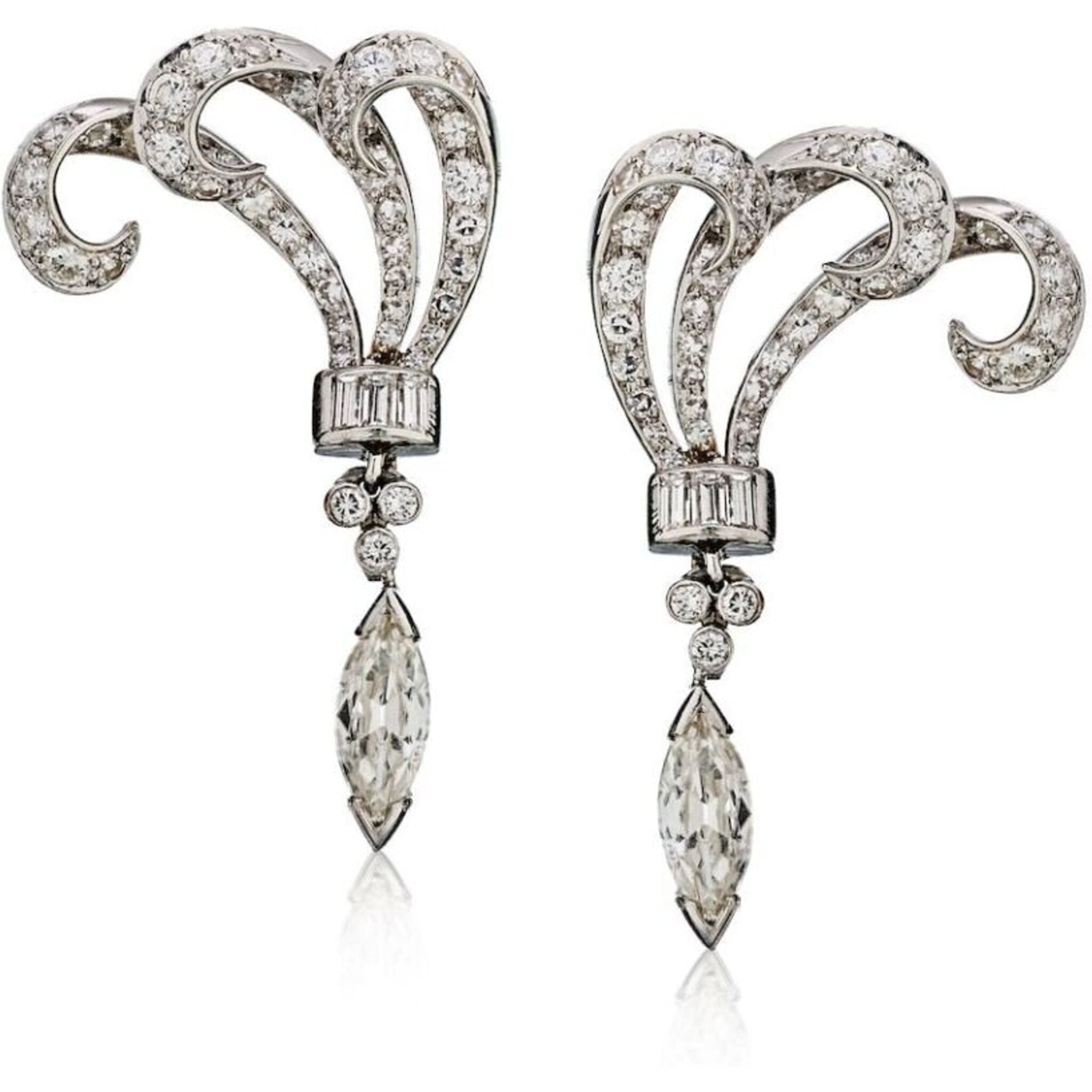 Delicate diamond earrings Clearance