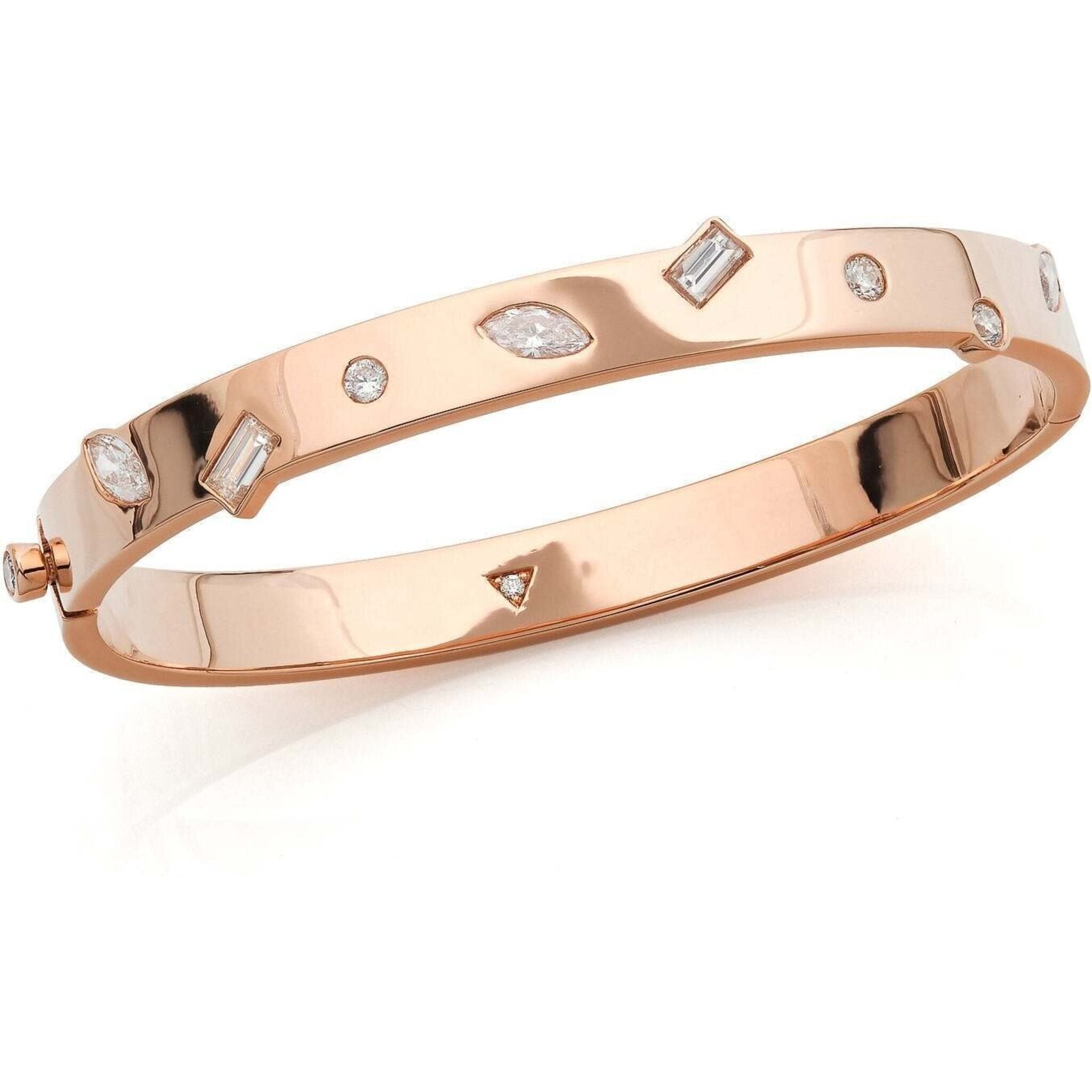 Swarovski tactic store bangle rose gold