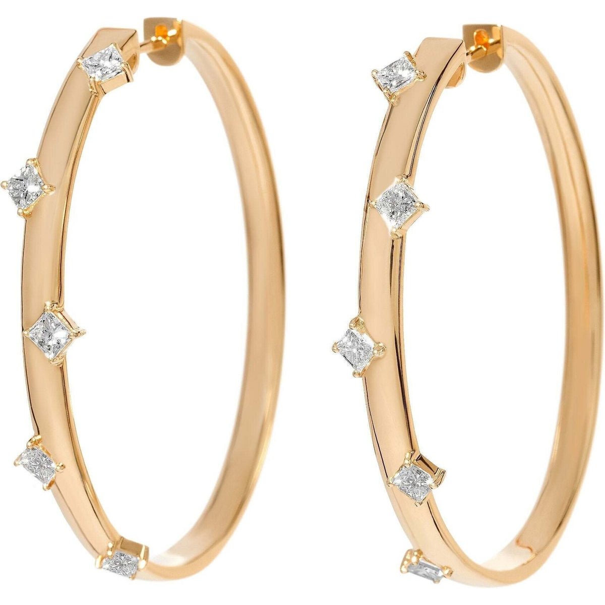 Ruchi New York - Solaire Mistral Hoops Yellow Gold