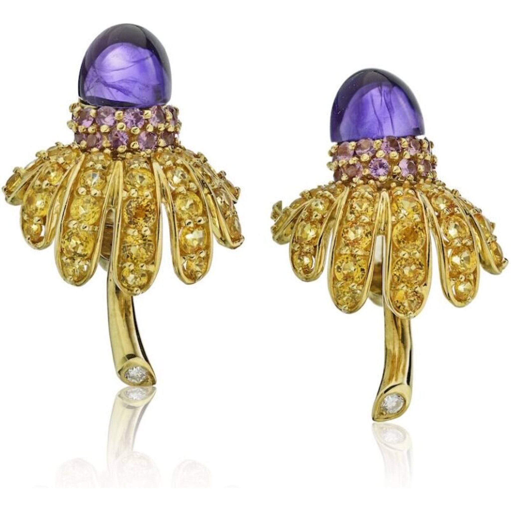 Tiffany  Co Amethyst Sparklers Earrings  Purple Sterling Silver Stud  Earrings  TIF35152  The RealReal