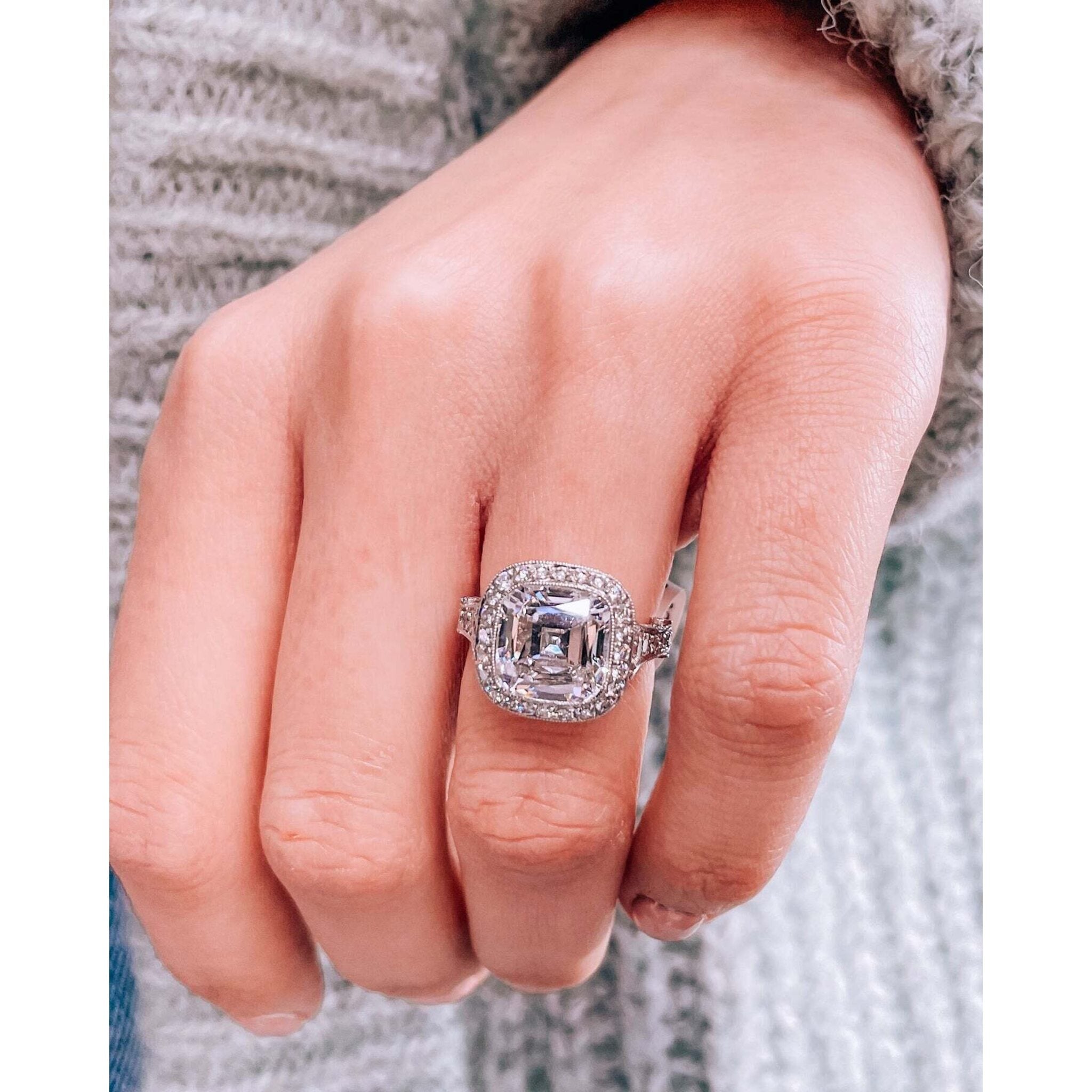 Tiffany & Co. - Legacy 5 Carat Cushion Cut Diamond E/VS2 Engagement Ring