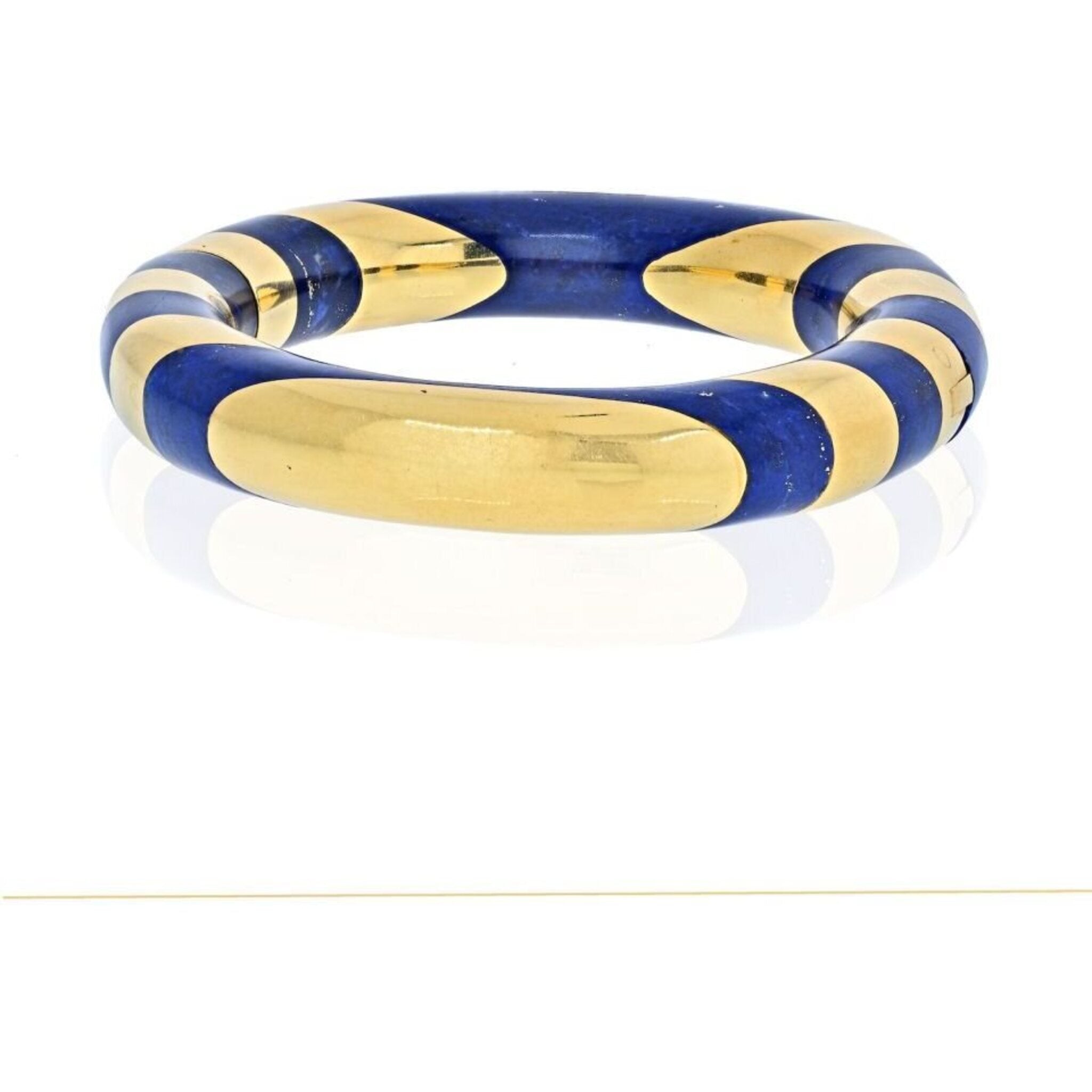 Yellow gold clearance lapis bracelet