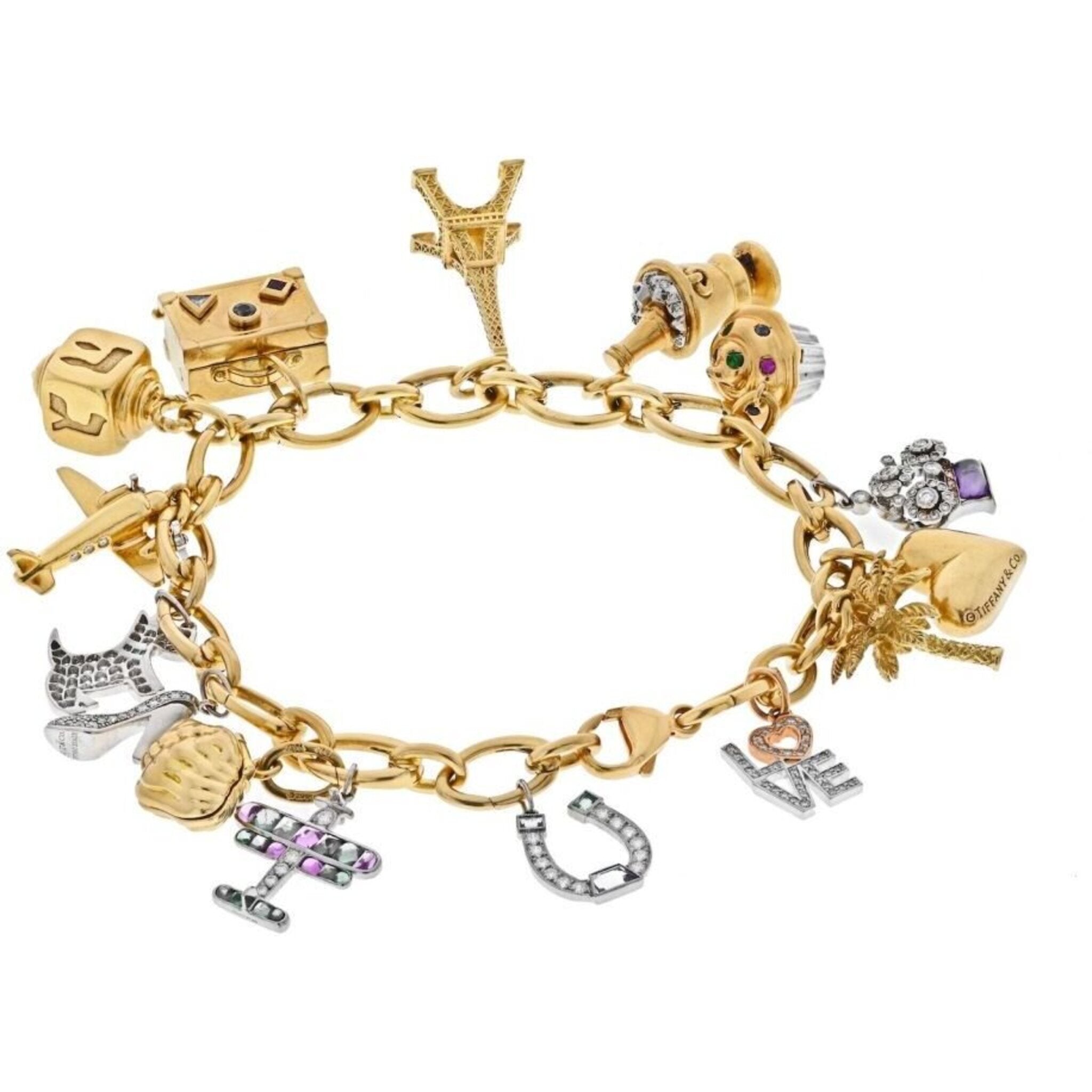 Tiffany & Co. Gold Charm Bracelet - 66mint Fine Estate Jewelry