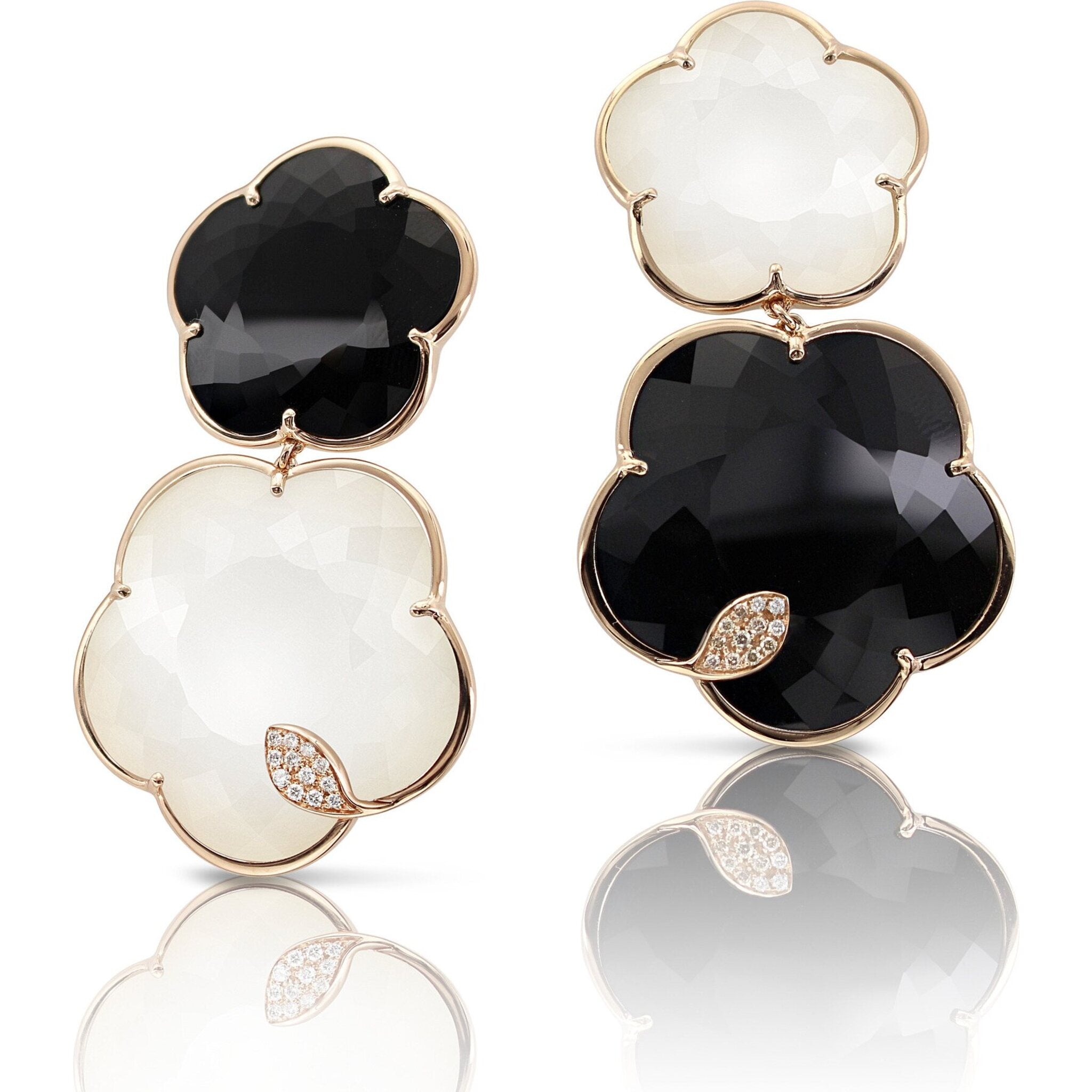 Pasquale Bruni - Ton Joli Earrings in 18k Rose Gold with White