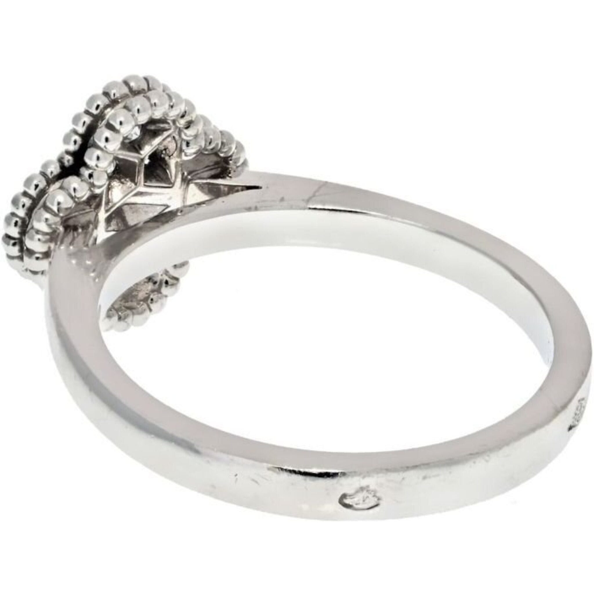 Van Cleef & Arpels - 18K White Gold Sweet Alhambra Diamond Size 47 Ring