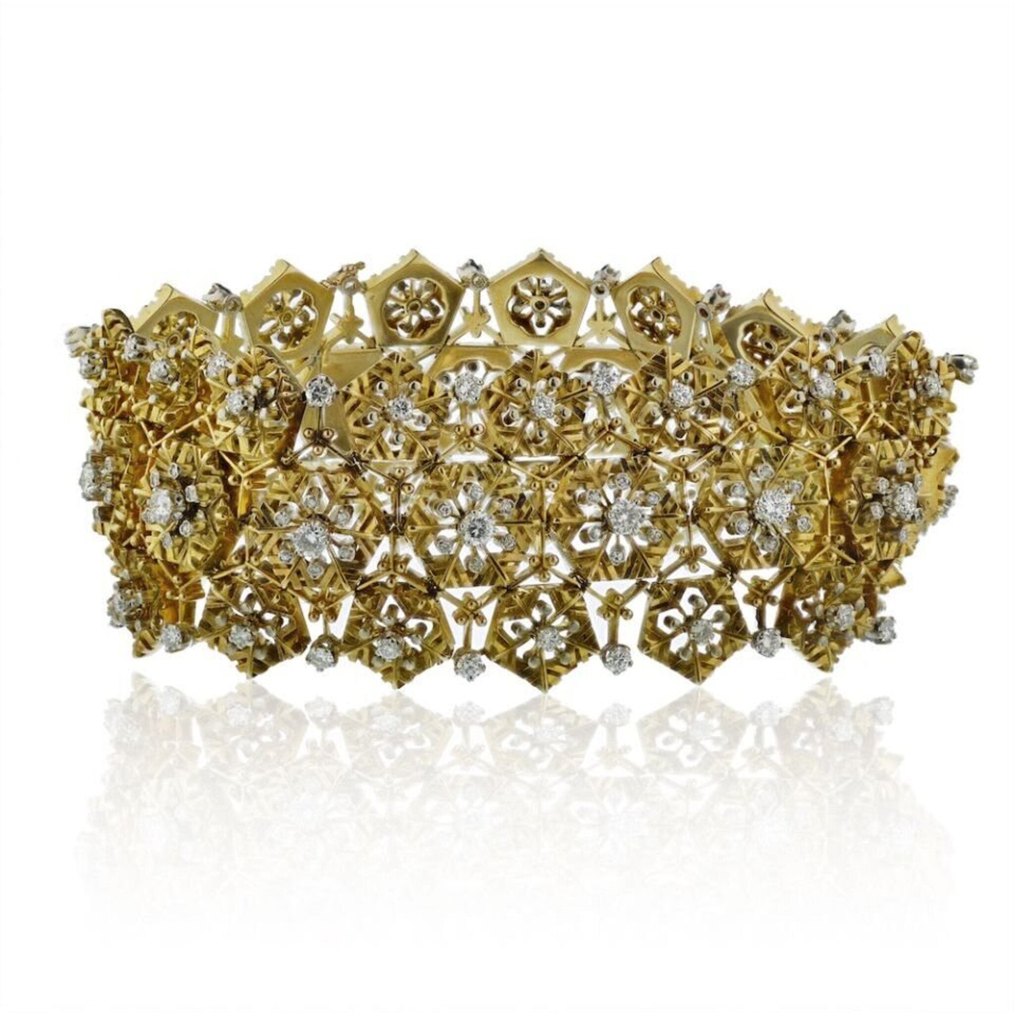 Van Cleef Arpels Circa 1950's Platinum 18K Yellow Gold